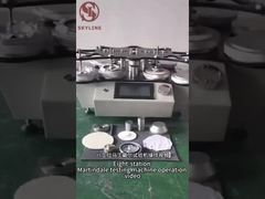 4 Stazione di prova SATRA TM31 Tester di abrasione Martindale con teste di abrasione da 44 mm