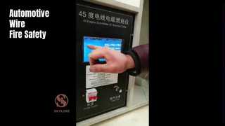 Tester di infiammabilità per cavi automobilistici ISO 6722