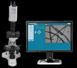 Microscopio per l'attrezzatura AC220V/50Hz/300W di analisi della fibra