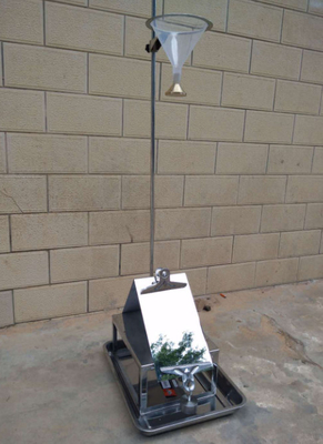AATCC42 Tester di penetrazione da impatto su tessuti con 610 mm di altezza a cono 335x285x1080 mm
