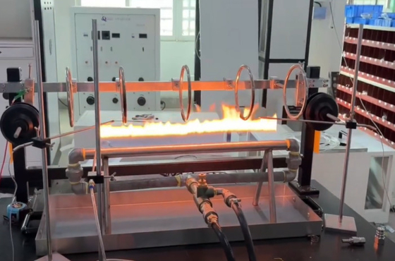 BS 6387 IEC 60331-11 Apparecchiature di prova dell'inflamabilità con potenza di 1 kW per la resistenza al fuoco