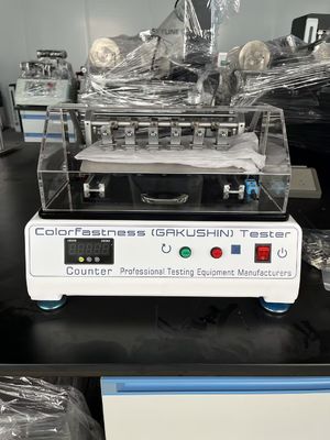 comprare Tester di solidità del colore per attrito superficiale JIS L0849 II Gakushin con 6 postazioni di lavoro, carico 2N e velocità 30 giri/min fabbricazione online