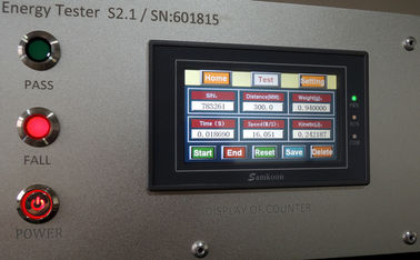 Il tester di energia cinetica di controllo del touch screen dell'apparecchiatura di collaudo dei giocattoli con la distanza del sensore seleziona 10/30cm