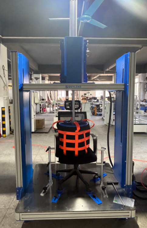Test di caduta di sedie da ufficio macchina di prova di impatto di sedile di prova di resistenza all'impatto di sedile di plastica