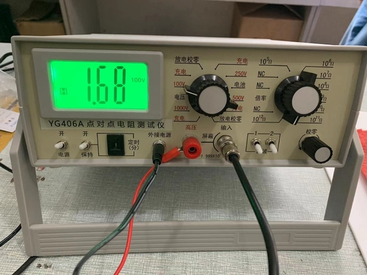 Tester di resistività superficiale del tessuto con display digitale EN 1149-1 / EN 1149-2 AATCC 76