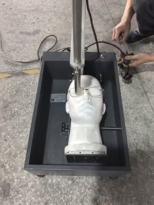 Testatore di impatto sulle lenti per occhiali con sfera di acciaio da 16 mm altezza 1,27 m e conformità ANSI Z87.1